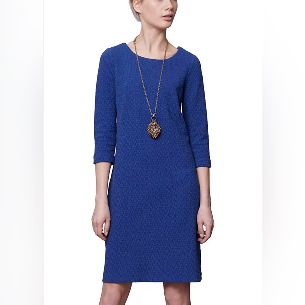 Ganni Anthropologie Lousa shift 3/4 sleeve dress